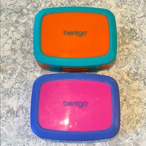 Bentgo Lunch Box Set - Orange and Pink